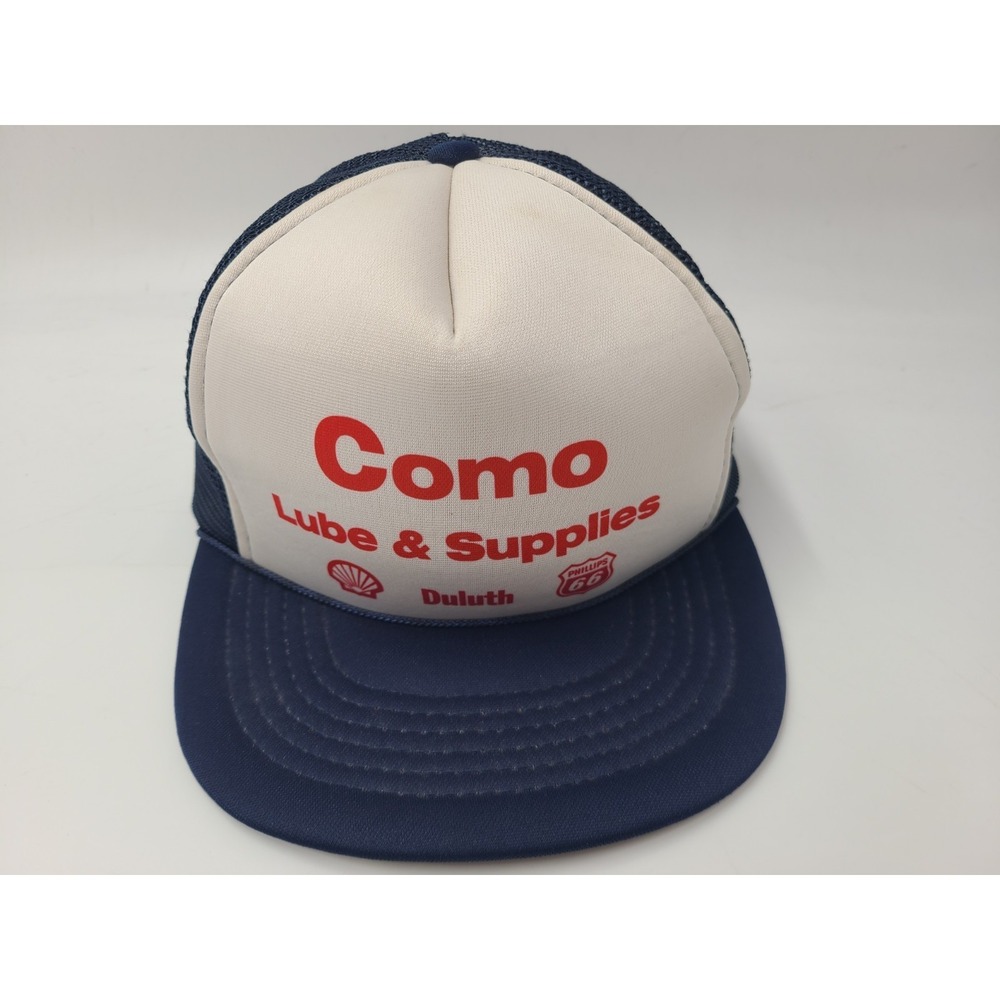 Vtg Como Lube & Supplies Duluth Shell Phillips 66 Snapback (Fits Small) Hat Cap